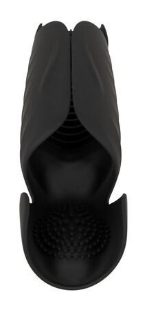 Черный вибромастурбатор с трехточечной стимуляцией Penis Trainer with 3 Point Stimulation